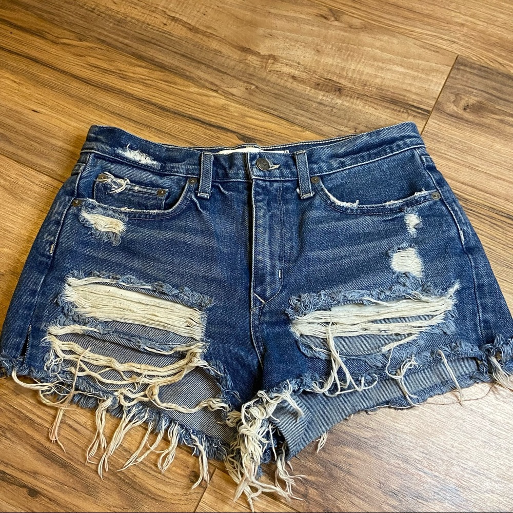 Lovers + Friends Distressed Boyfriend Shorts 27